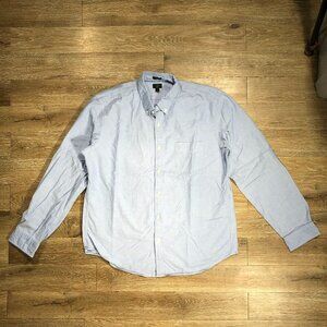 J. Crew Shirt Men’s XL Blue Slim Fit Oxford Woven Button-Down Collar 100% Cotton